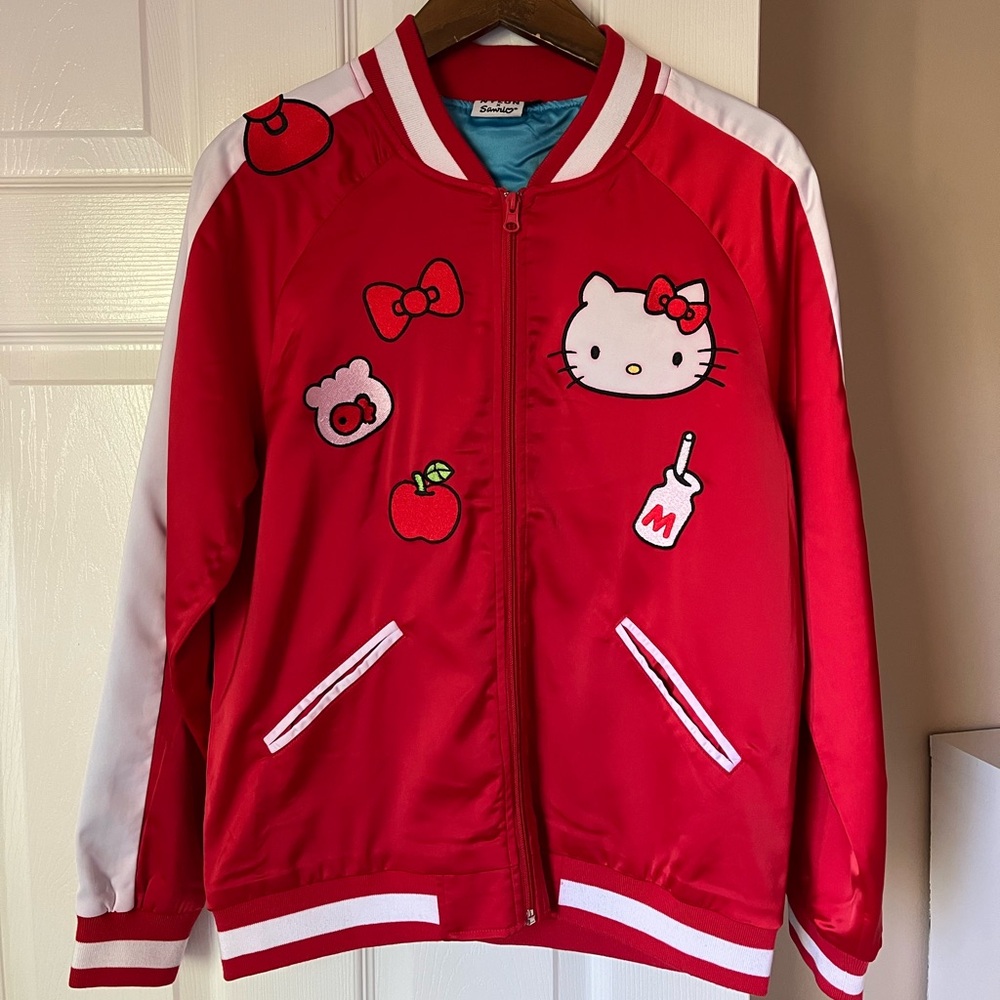 🚫SOLD🚫Sanrio Hello Kitty x Nylon Satin Bomber Jacket